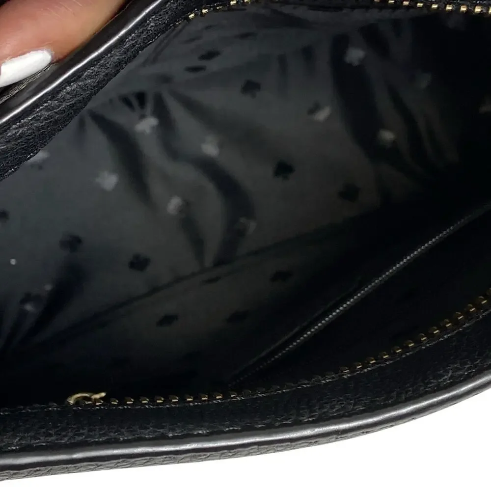 Kate Spade Orchard Street Hemsley Black Pebbled Leather Crossbody With Tassel - Picture 6 of 9